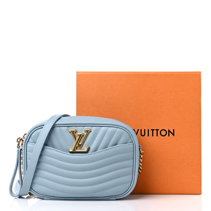Louis Vuitton Calfskin New Wave Camera Bag Porcelain Blue 9 of 9