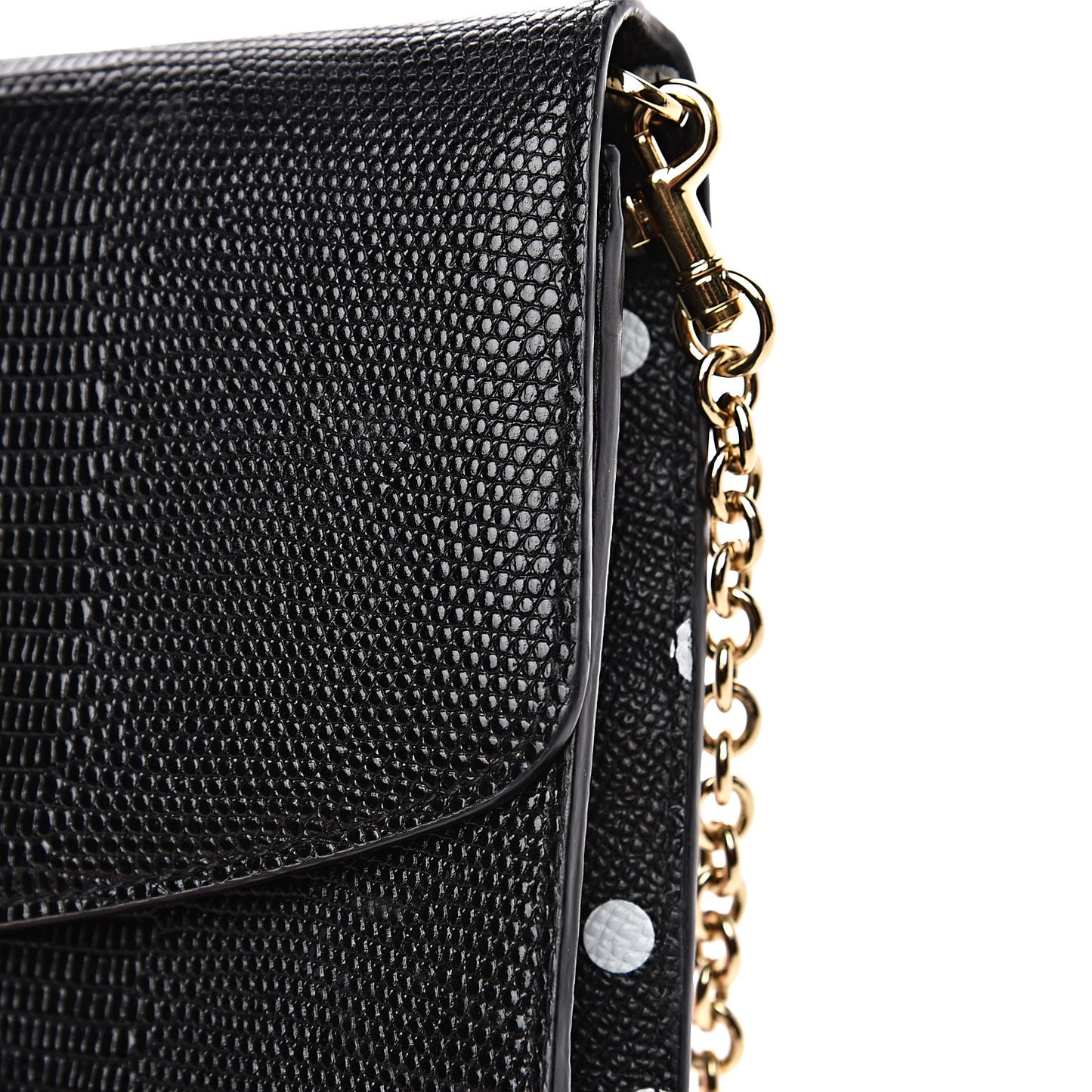 Lizard Effect Wallet On Chain Black