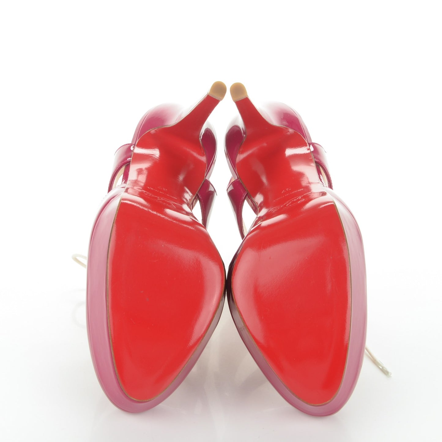 Patent Lace Up Lassagi 140 Platform Pump 37 Framboise