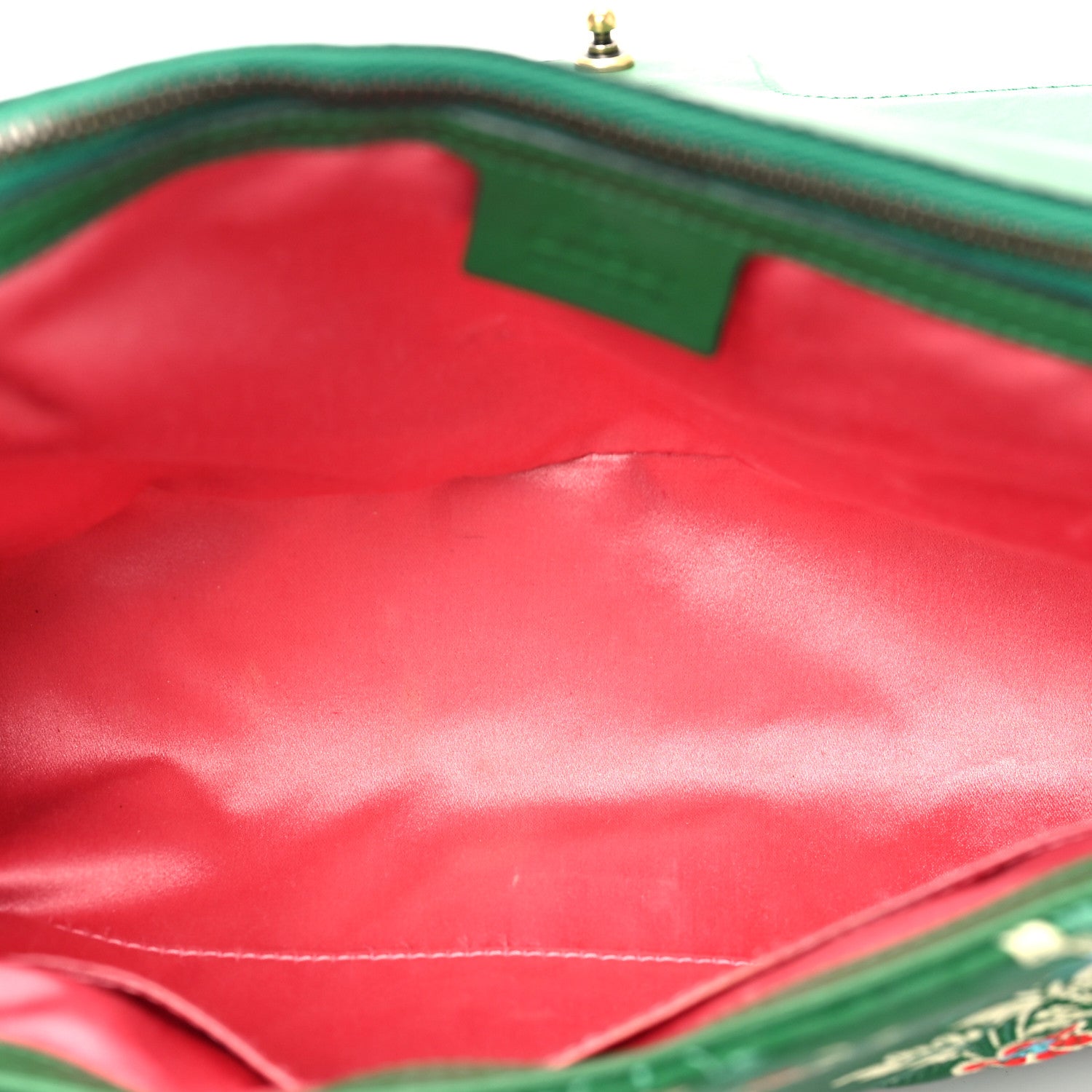 Gucci Jacquard Matelasse Floral Medium GG Marmont Shoulder Bag Green 5 of 9