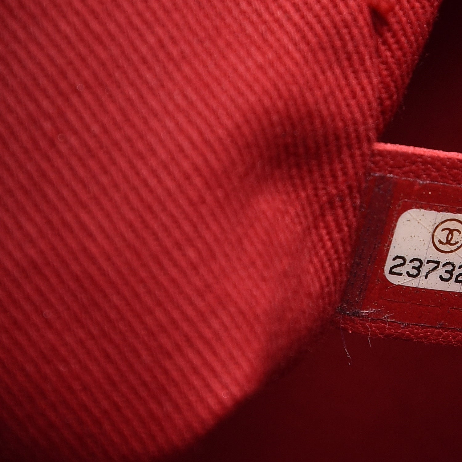 Chanel Calfskin Chevron Quilted Large Coco Handle Flap Red 8 of 15