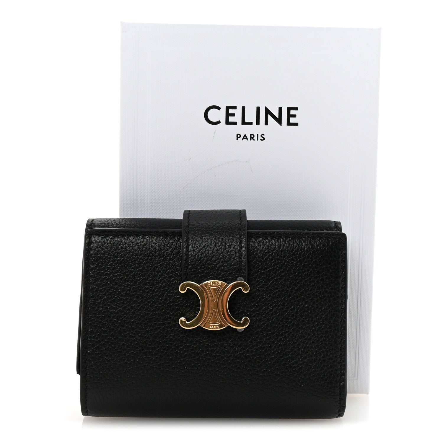 Celine Grained Calfskin Nino Wallet Black 8 of 8
