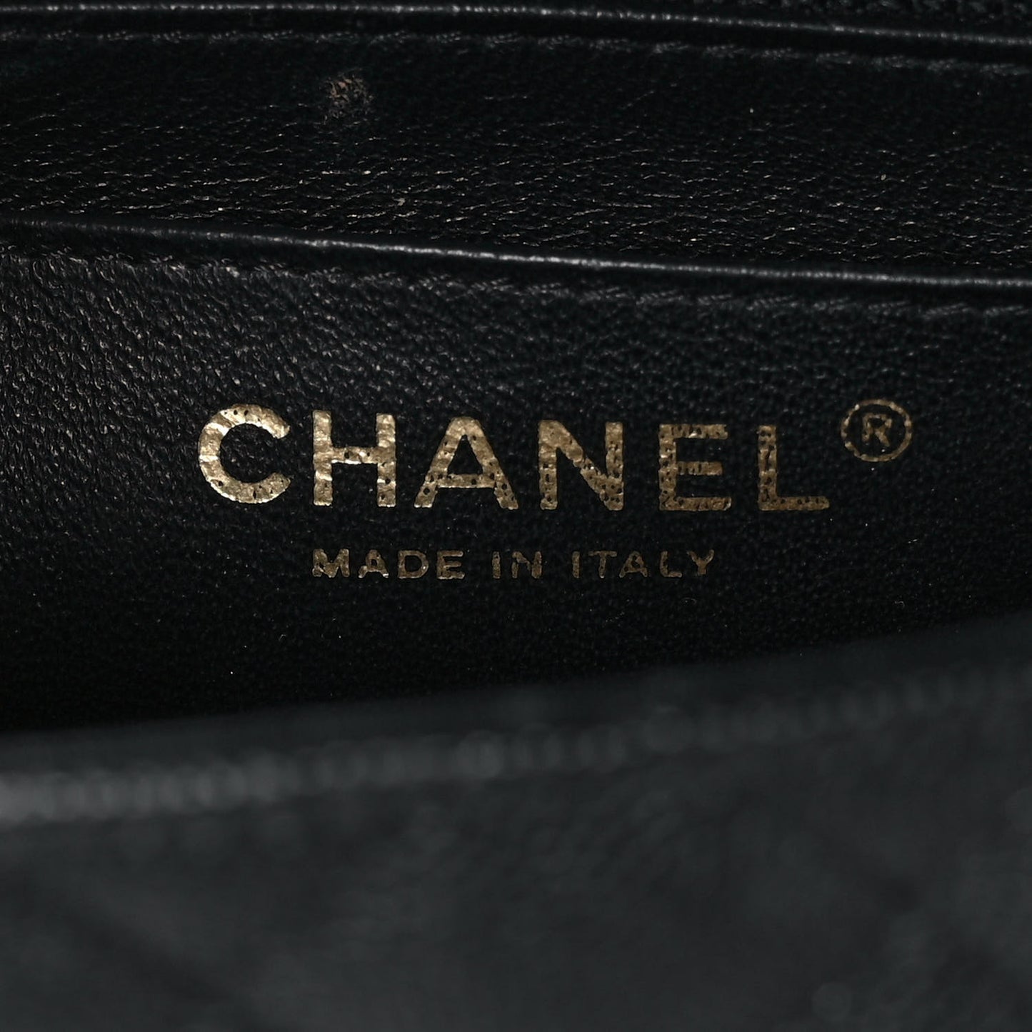Caviar Quilted Mini Square Flap Black