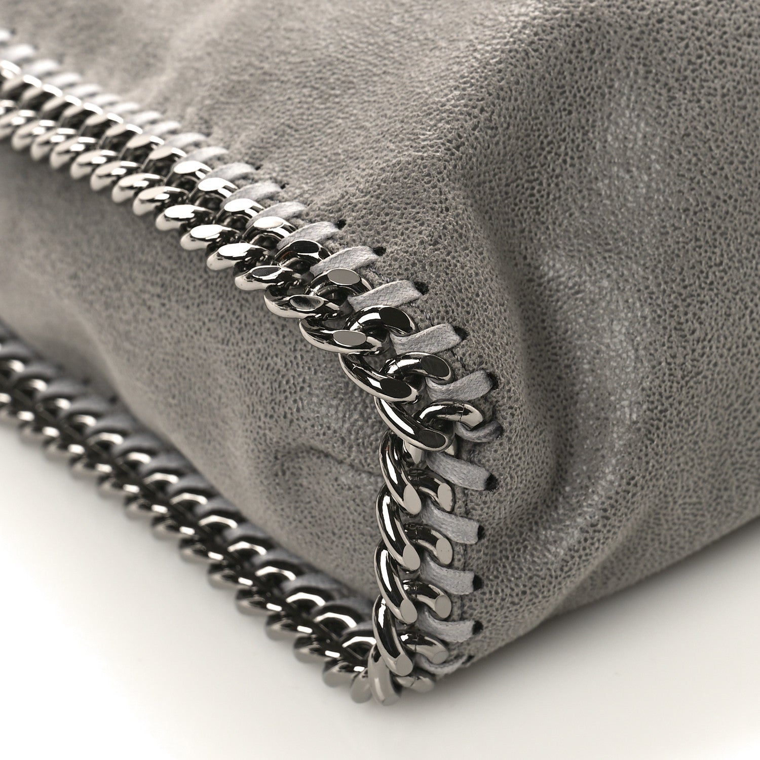Stella McCartney Shaggy Deer Falabella Fold Over Tote Grey 7 of 8