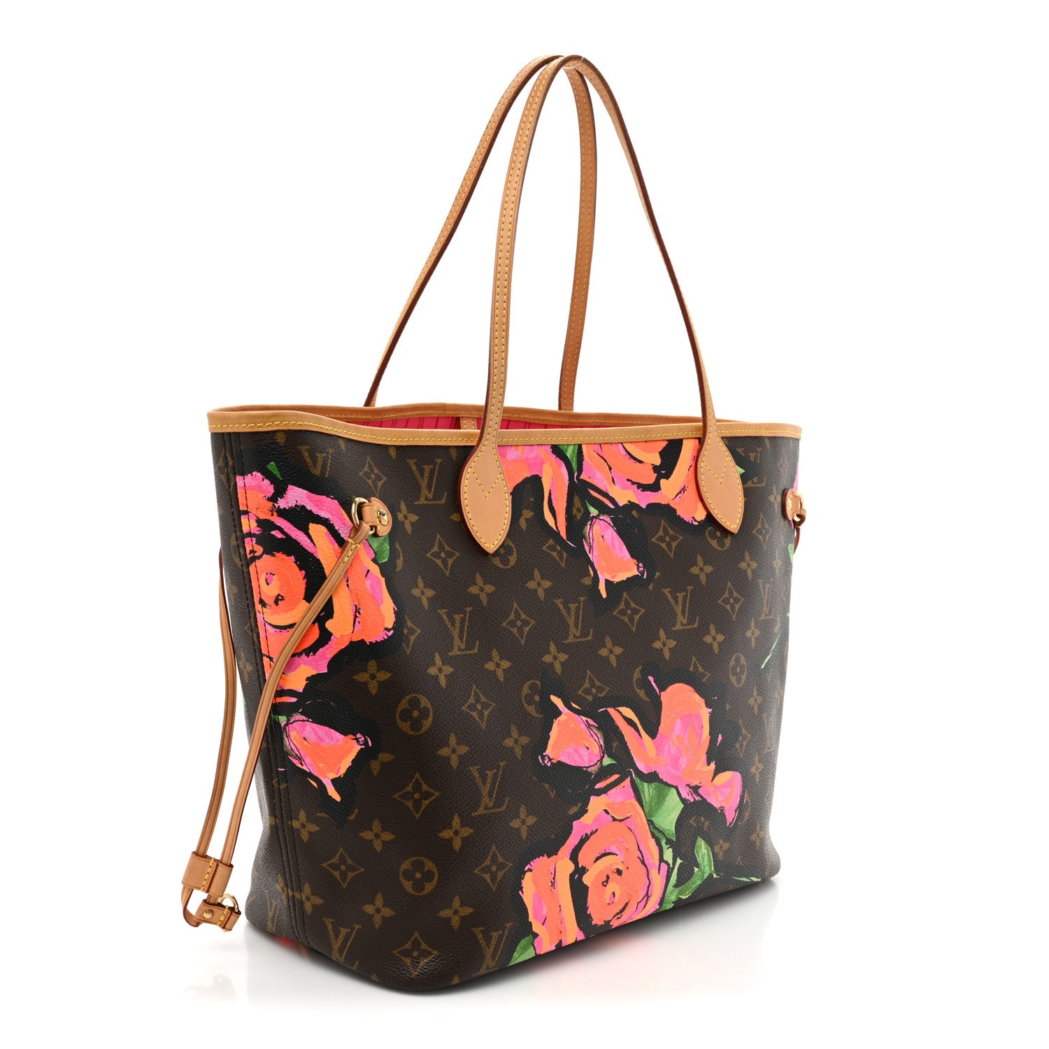 Louis Vuitton Monogram Roses Neverfull MM 3 of 9