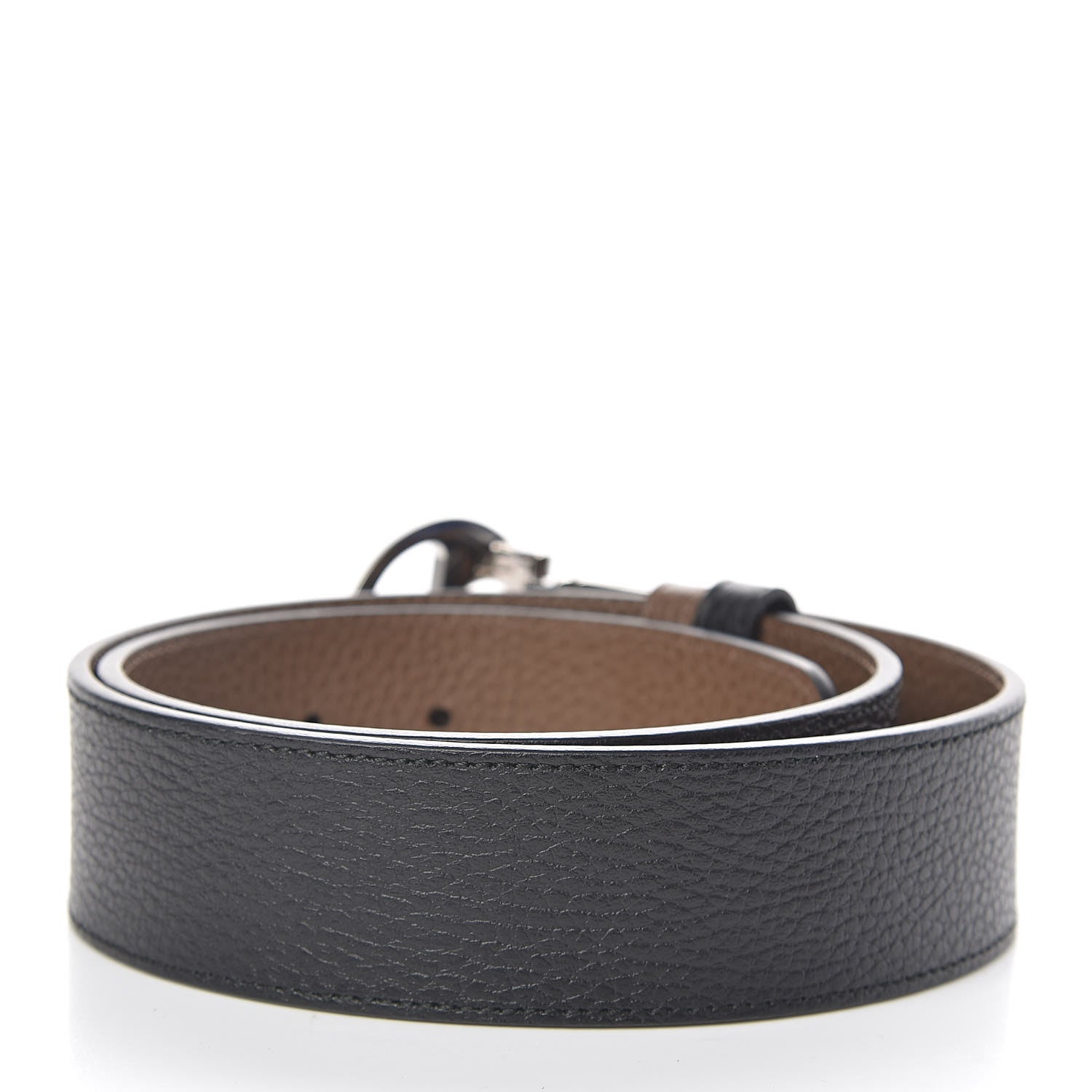 Gucci Calfskin 1973 Reversible Belt 80 32 Black Brown 3 of 7