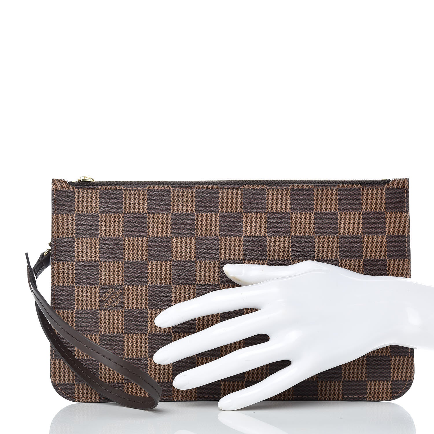Louis Vuitton Damier Ebene Neverfull MM GM Pochette 2 of 7