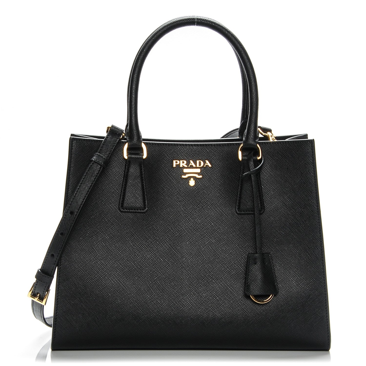 Prada Saffiano Tote Black 1 of 7