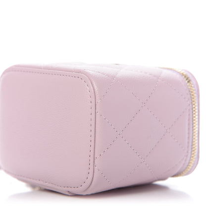 Chanel Caviar Quilted Mini Vanity Case With Chain Light Pink 7 of 10