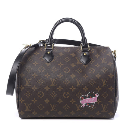 Louis Vuitton Monogram My World Tour Speedy Bandouliere 30 Black 1 of 11
