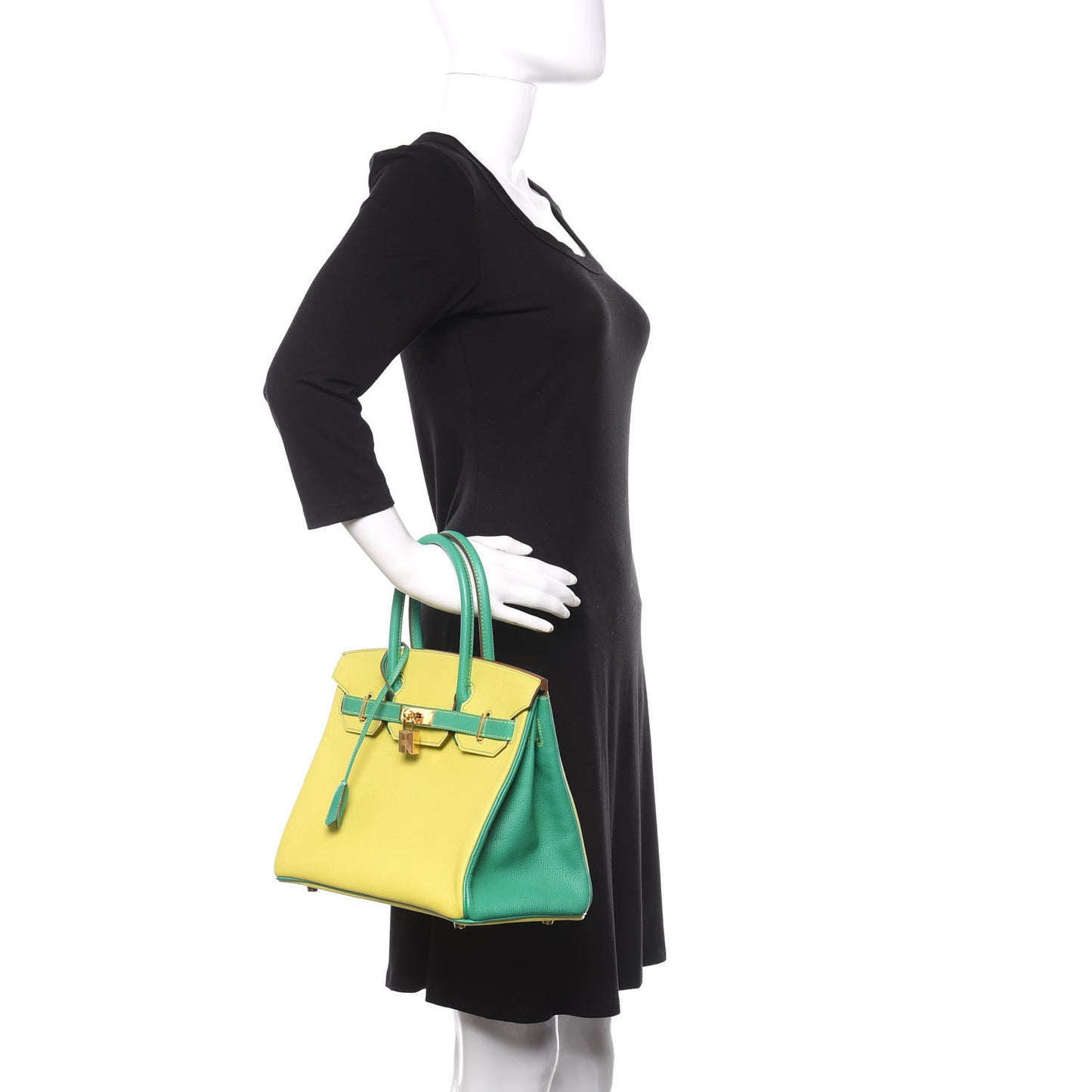 Chevre Mysore Horseshoe Birkin 30 Lime Menthe