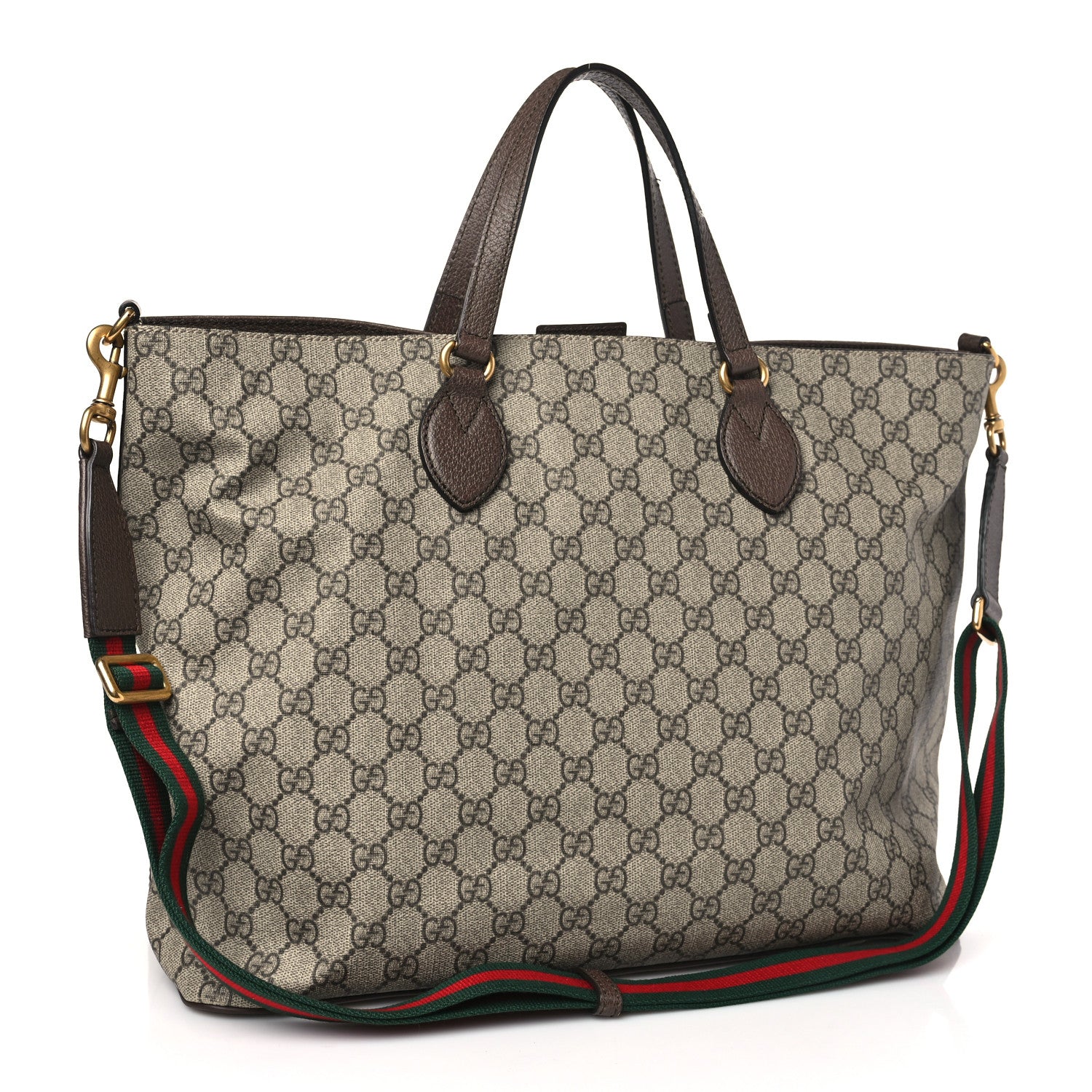 Gucci Soft GG Supreme Monogram Courrier Medium Crossbody Tote Beige New Acero 3 of 9