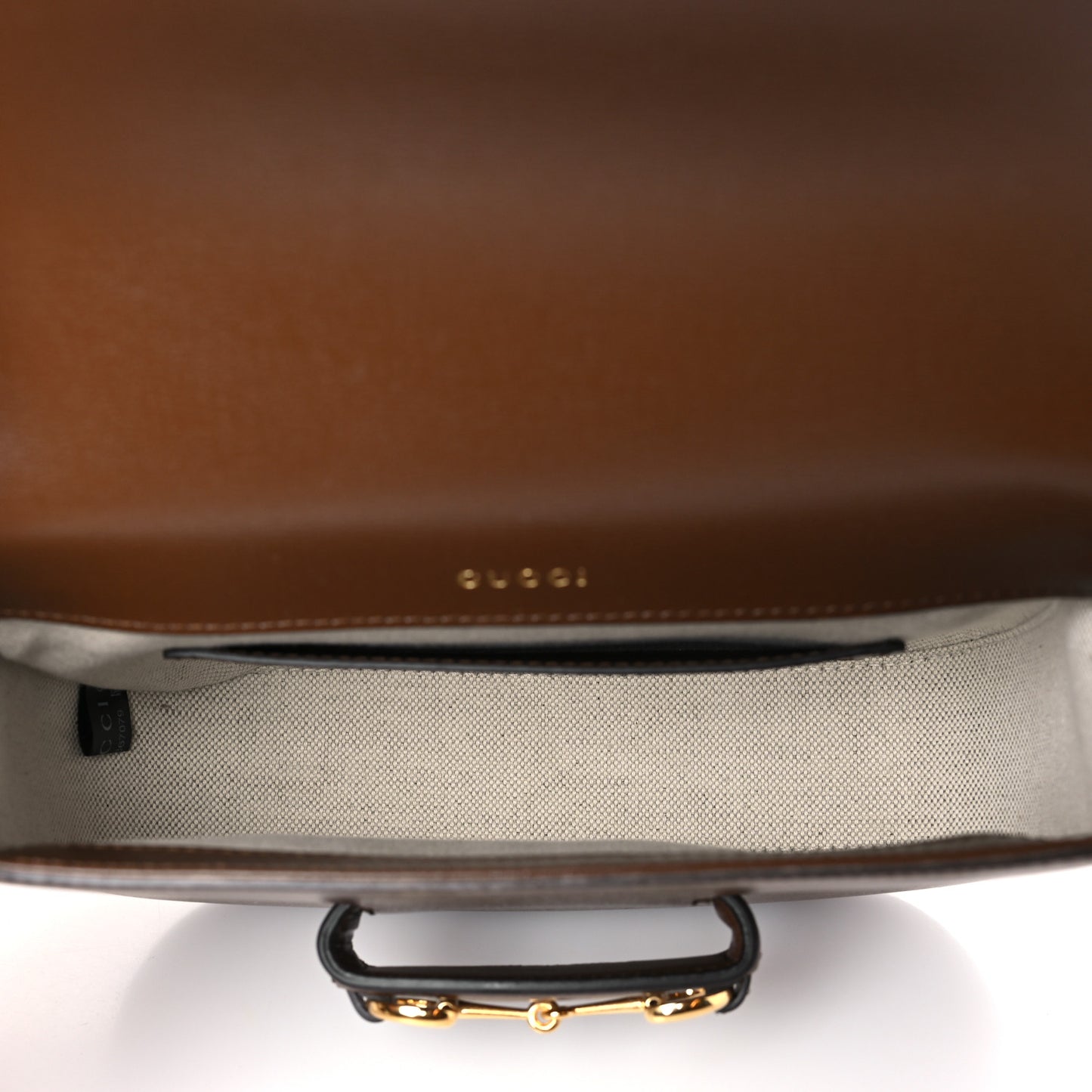 Azalea Calfskin Web Mini Horsebit 1955 Shoulder Bag Brown Sugar