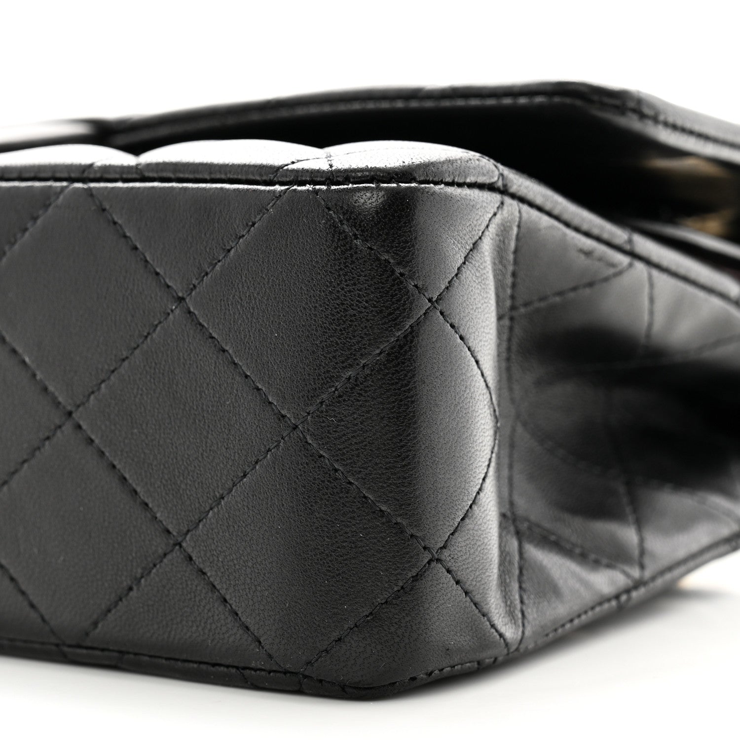 Chanel Lambskin Quilted Medium Double Flap Black 10 of 11
