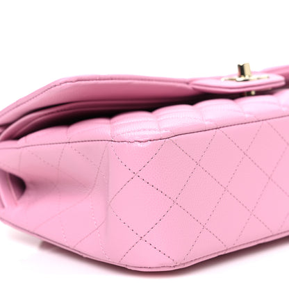Chanel Caviar Quilted Medium Double Flap Light Pink 9 of 10