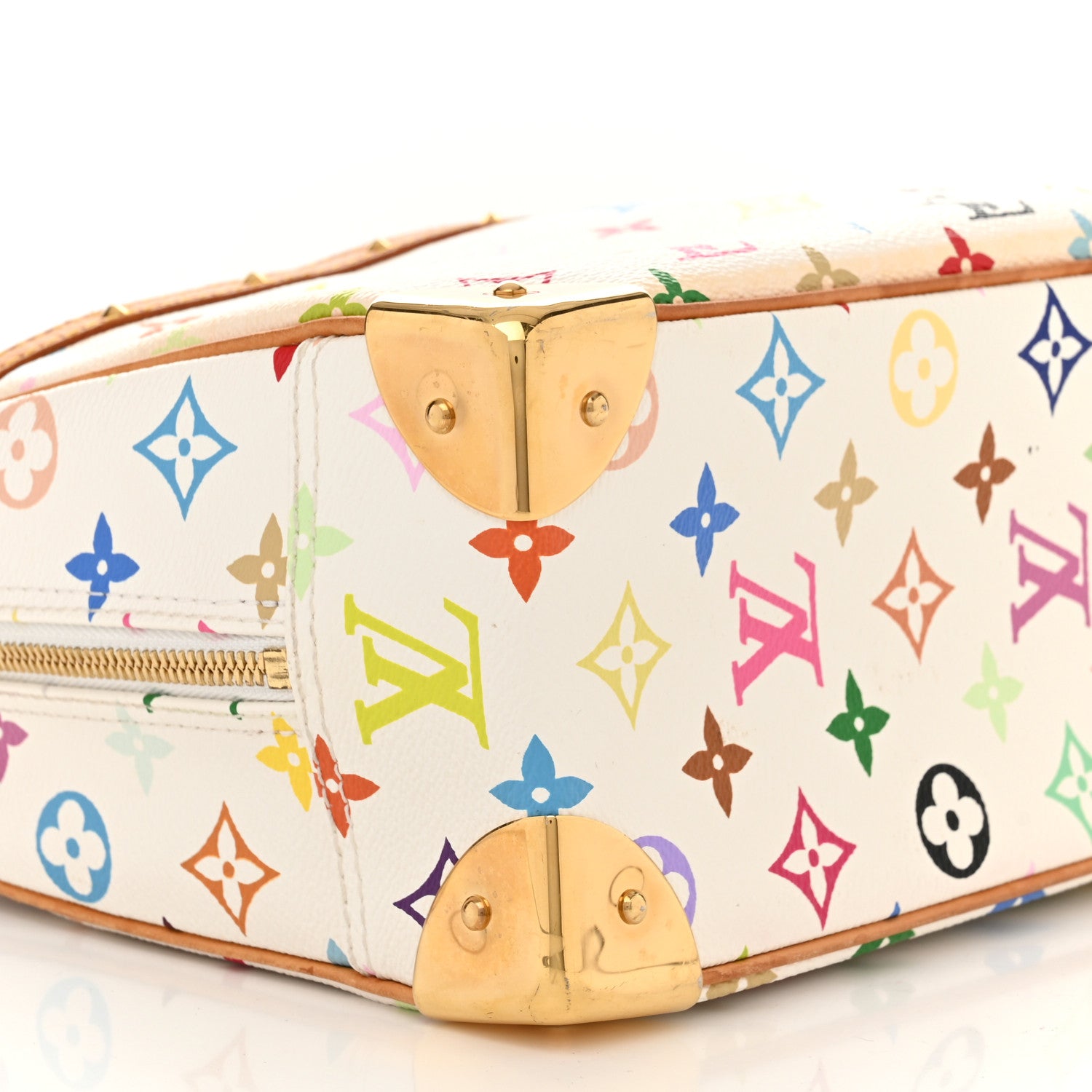 Louis Vuitton LOUIS VUITTON Monogram Multicolor Trouville White 8 of 12