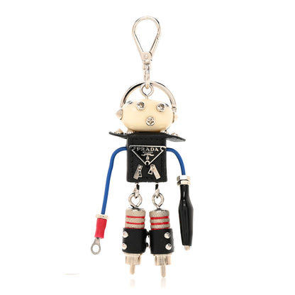 Prada Saffiano Edward Robot Trick Keychain 1 of 4