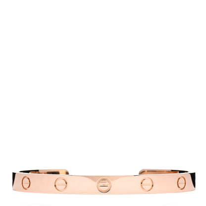 Cartier 18K Pink Gold LOVE Cuff Bracelet 17 1 of 5