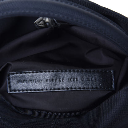 Balenciaga Recycled Sport Nylon Logo Embroidered Wheel Drawstring Bucket Bag XS Black 9 of 11