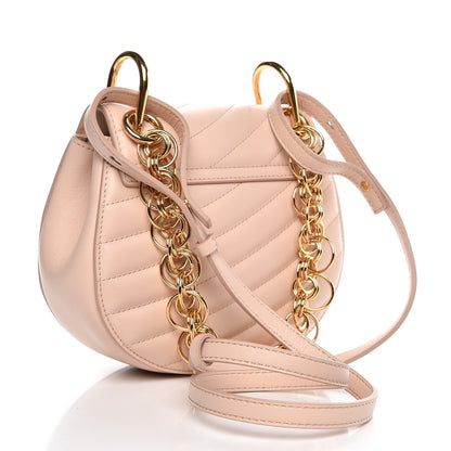 Chloe Calfskin Quilted Mini Drew Bijou Shoulder Bag Cement Pink 3 of 7