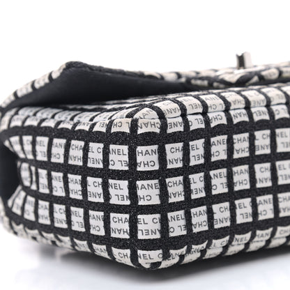 Chanel Ribbon Tweed Mini Rectangular Flap Black Ivory 7 of 8