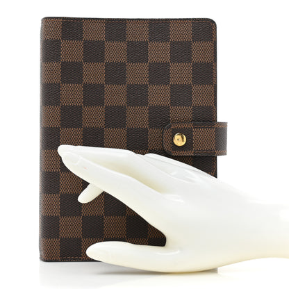 Louis Vuitton Damier Ebene Medium Ring Agenda Cover 2 of 11