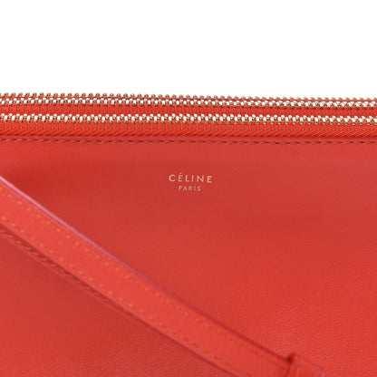 Celine Liege Calfskin Small Trio Crossbody Bag Vermillion 9 of 15
