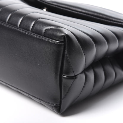 Saint Laurent Calfskin Y Quilted Monogram Medium Loulou Chain Satchel Black 6 of 11