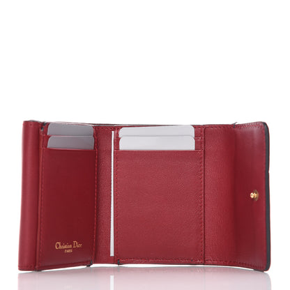 Christian Dior Calfskin Small Dfence Compact Wallet Scarlet 5 of 9