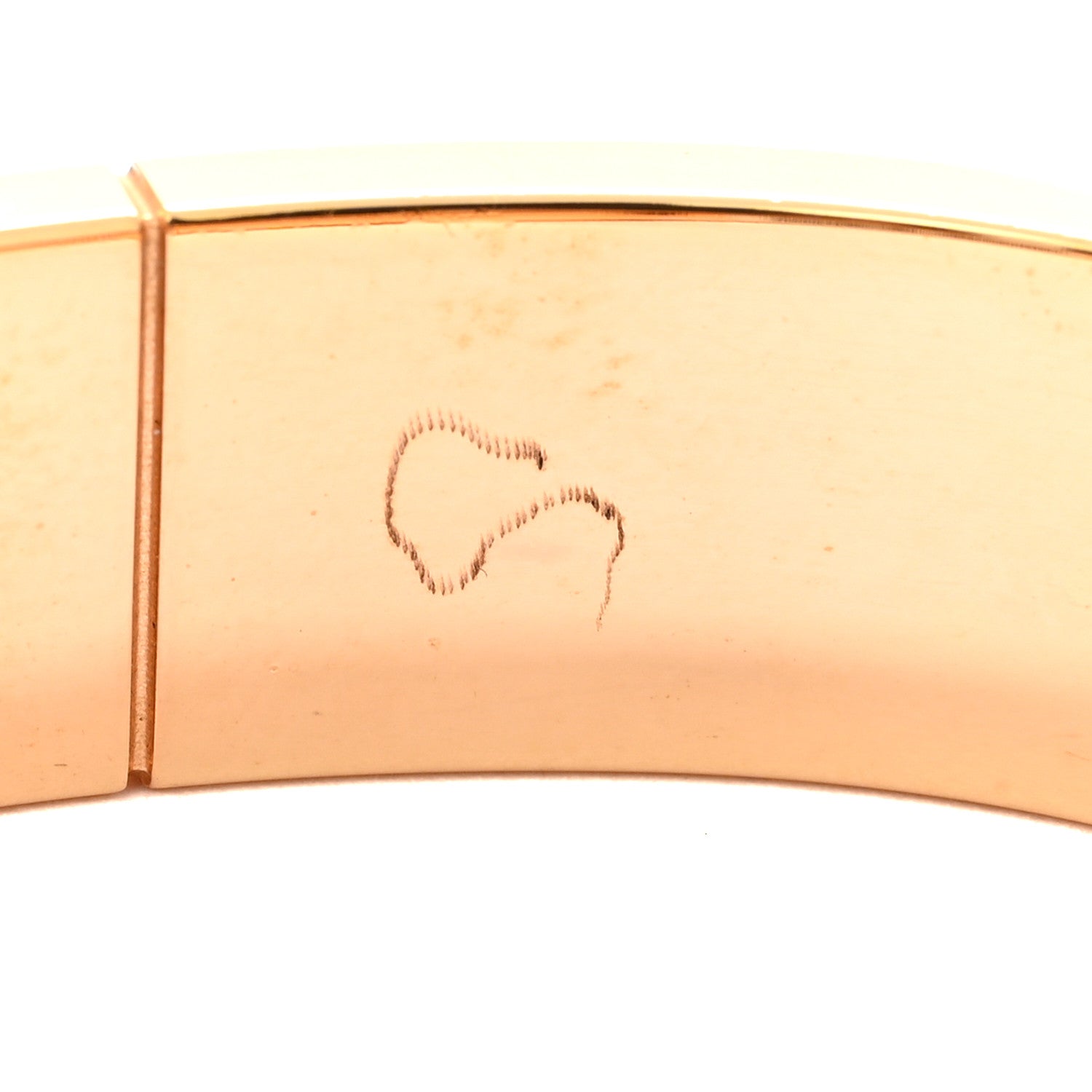 Hermes Enamel Charniere Uni Narrow Hinged Bracelet S Craie 5 of 5