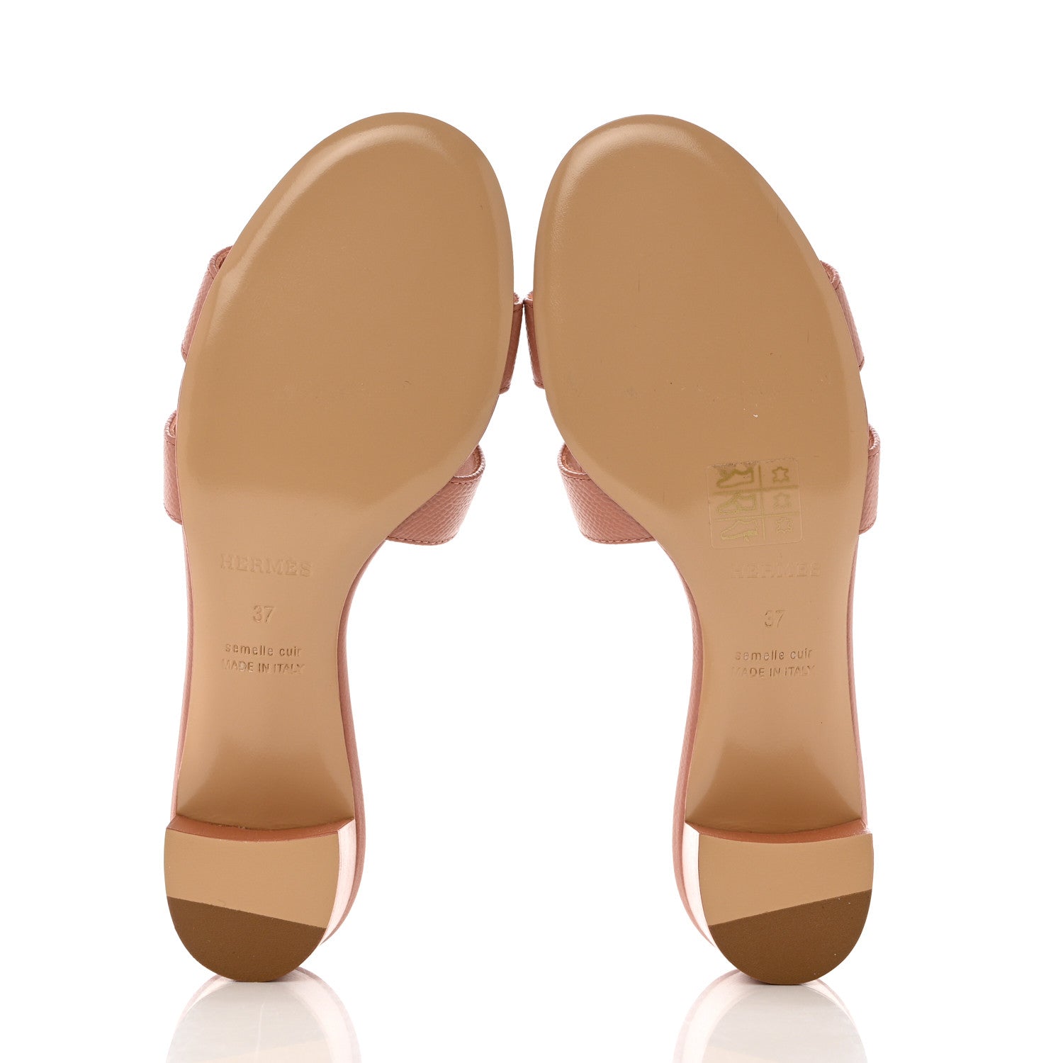 Hermes Epsom Oasis Sandals 37 Rose Aube 5 of 8
