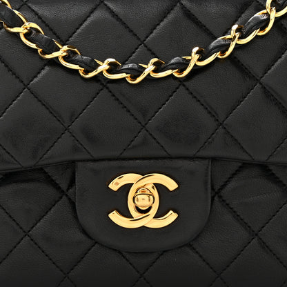 Chanel Lambskin Quilted Small Double Flap Black 8 of 12