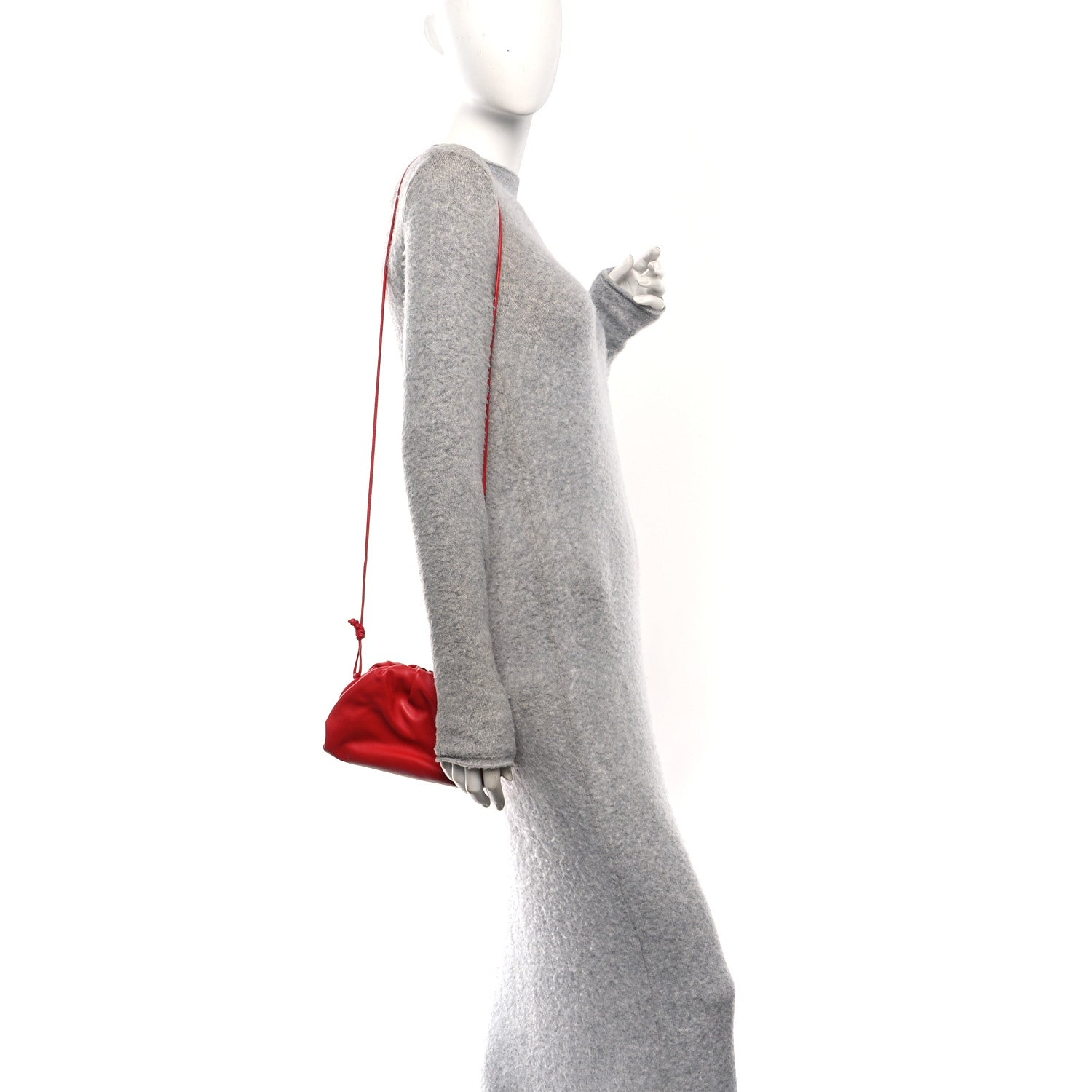 Bottega Veneta Butter Calfskin The Mini Pouch Red 2 of 11