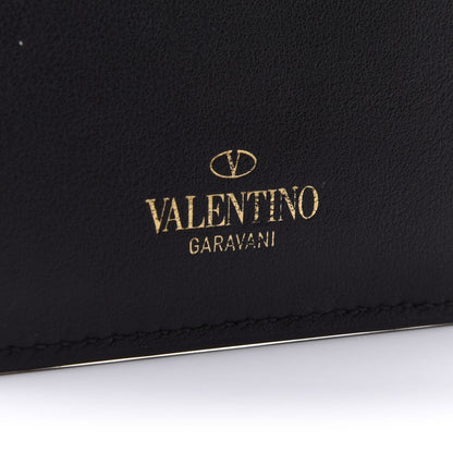 Valentino Garavani Vitello Rockstud Card Holder Black 6 of 8