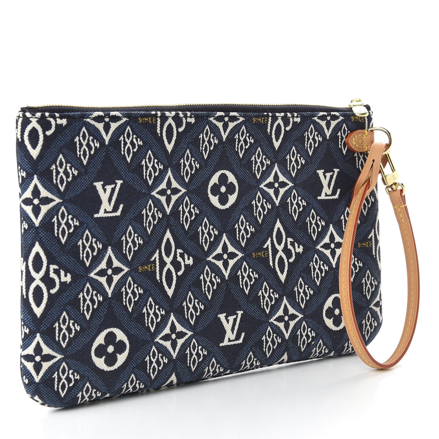 Louis Vuitton Jacquard Since 1854 Neverfull MM GM Pochette Blue 3 of 7