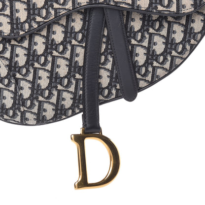 Christian Dior Oblique Saddle Bag Blue 8 of 11