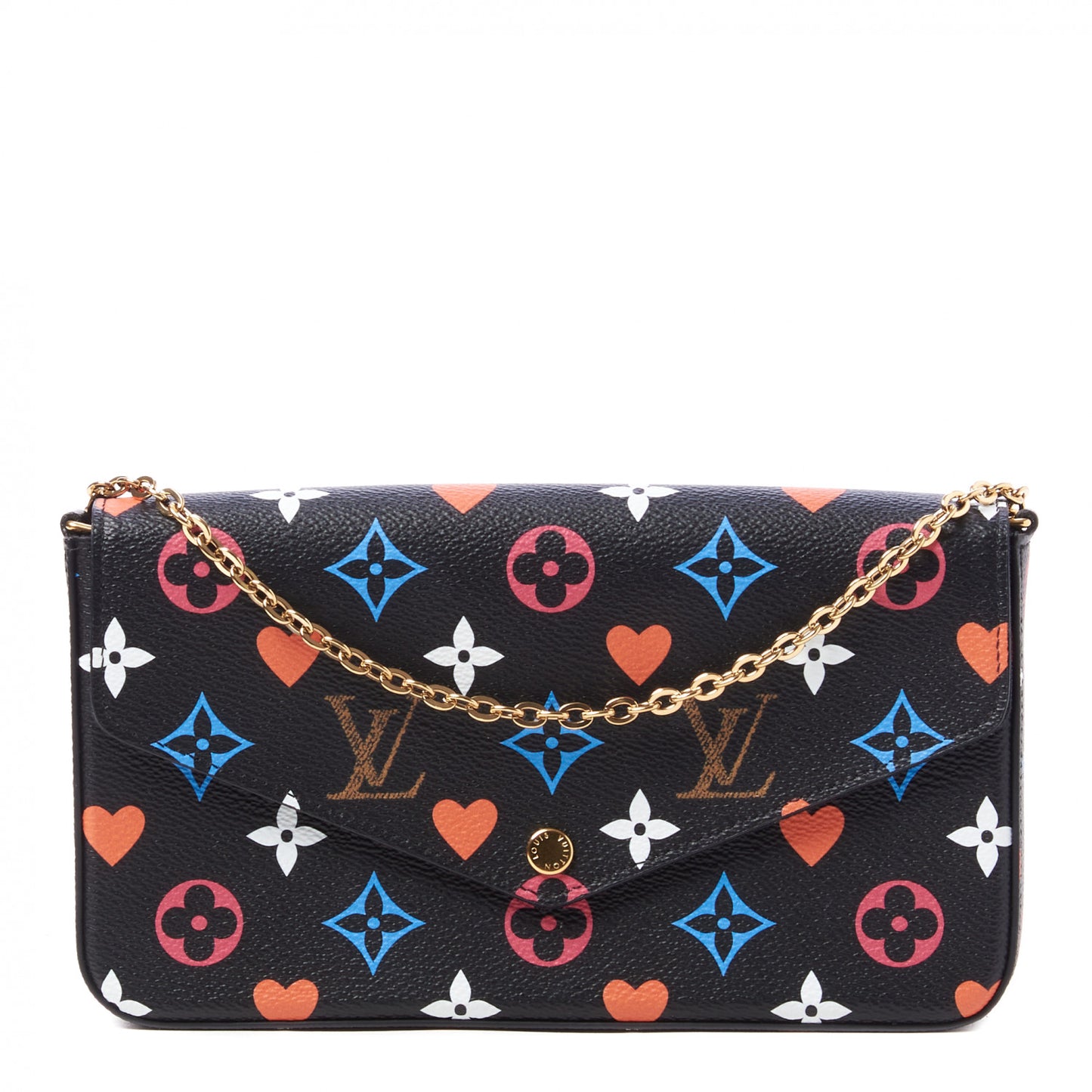 Game On Felicie Chain Wallet Black