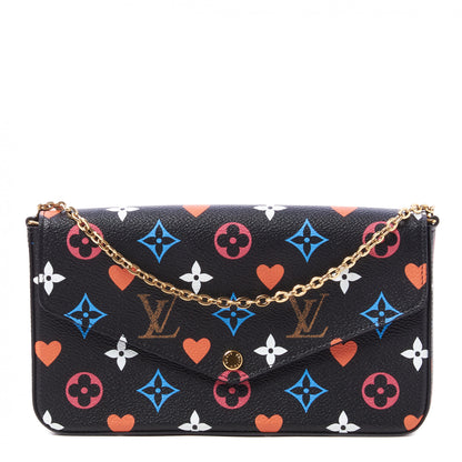 Louis Vuitton Game On Felicie Chain Wallet Black 3 of 10