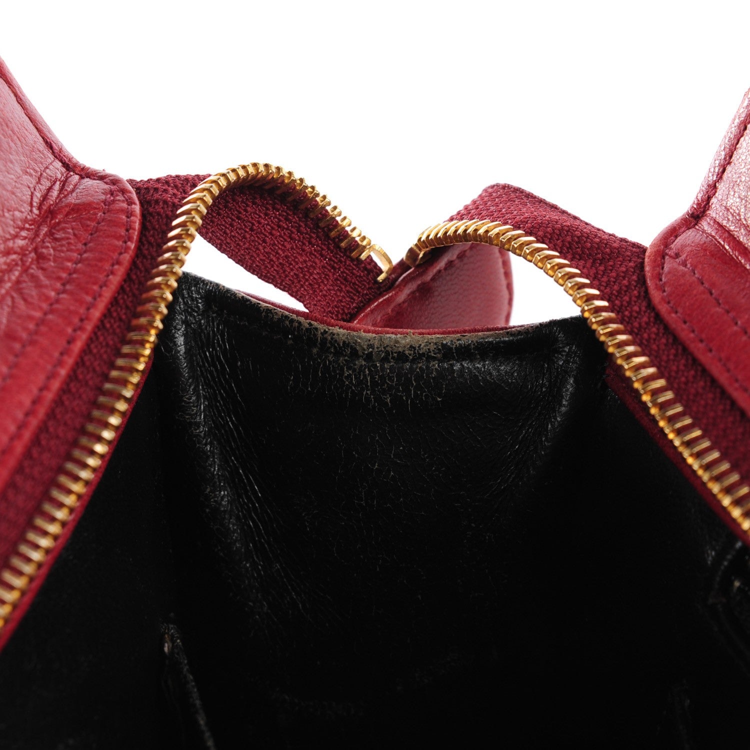 Chanel Lambskin Quilted Shoulder Bag Red 9 of 9
