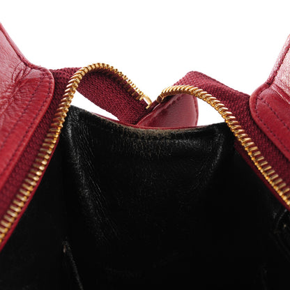 Chanel Lambskin Quilted Shoulder Bag Red 9 of 9