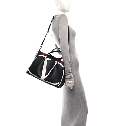 Valentino Garavani Nappa VLogo Medium Escape Tote Black 2 of 11