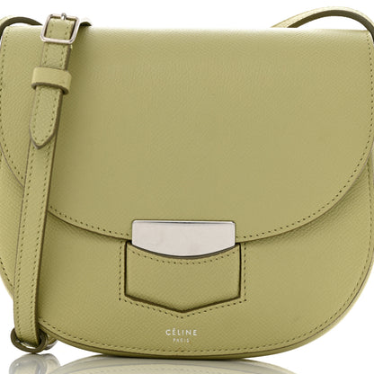 Celine Grained Calfskin Small Trotteur Sage 8 of 12