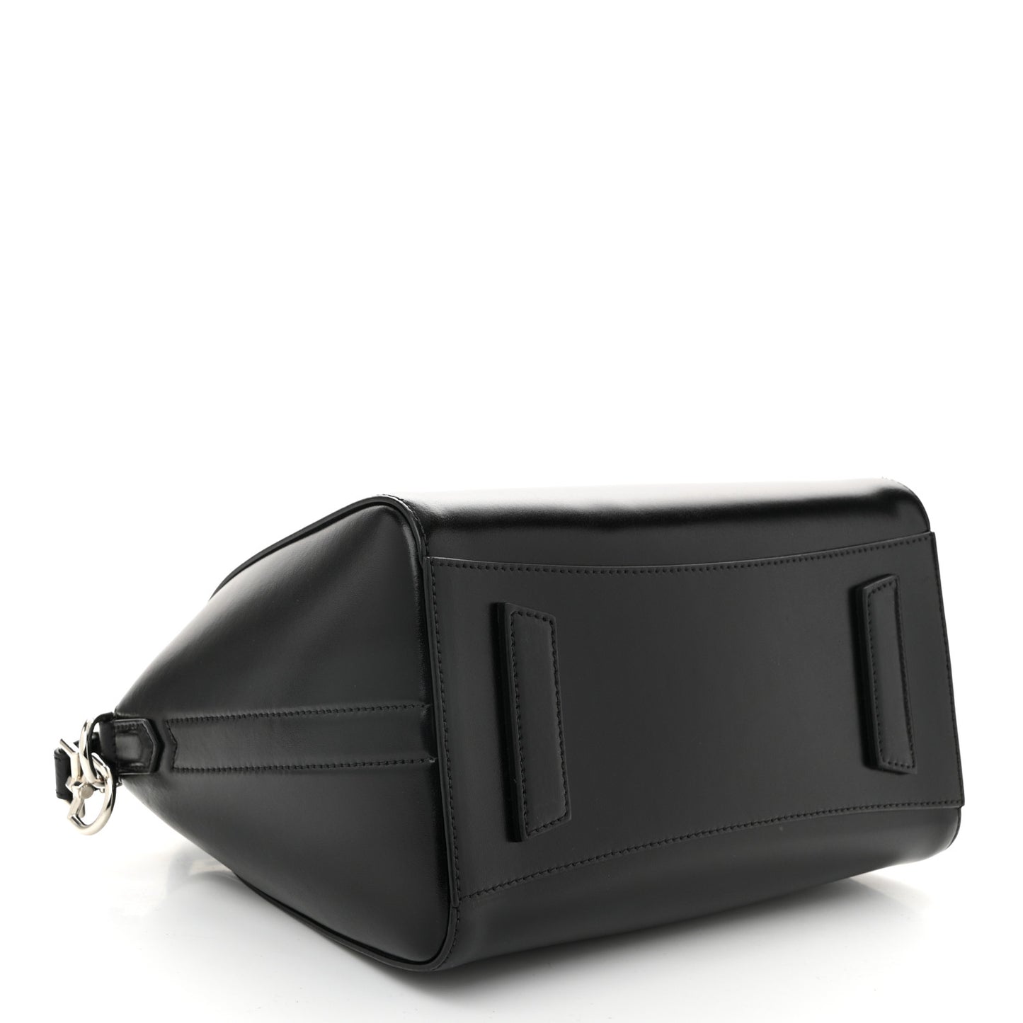 Shiny Lord Calfskin Small Antigona Black