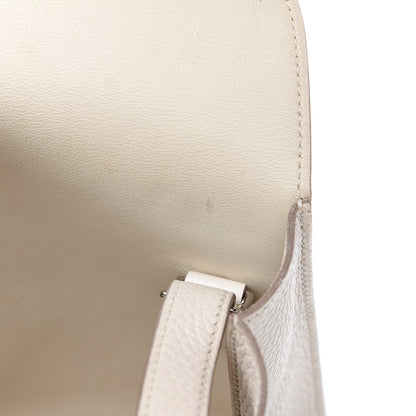 Hermes Taurillon Clemence Halzan 31 GM Craie 10 of 10