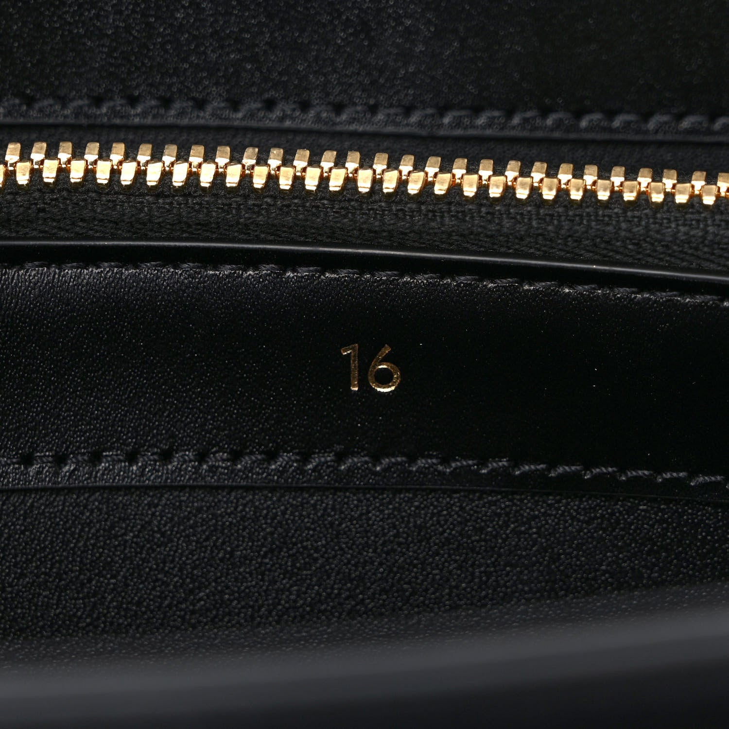 Celine Satinated Calfskin Medium 16 Top Handle Bag Black 7 of 11