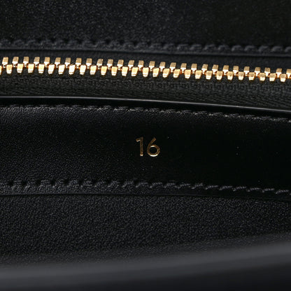 Celine Satinated Calfskin Medium 16 Top Handle Bag Black 7 of 11