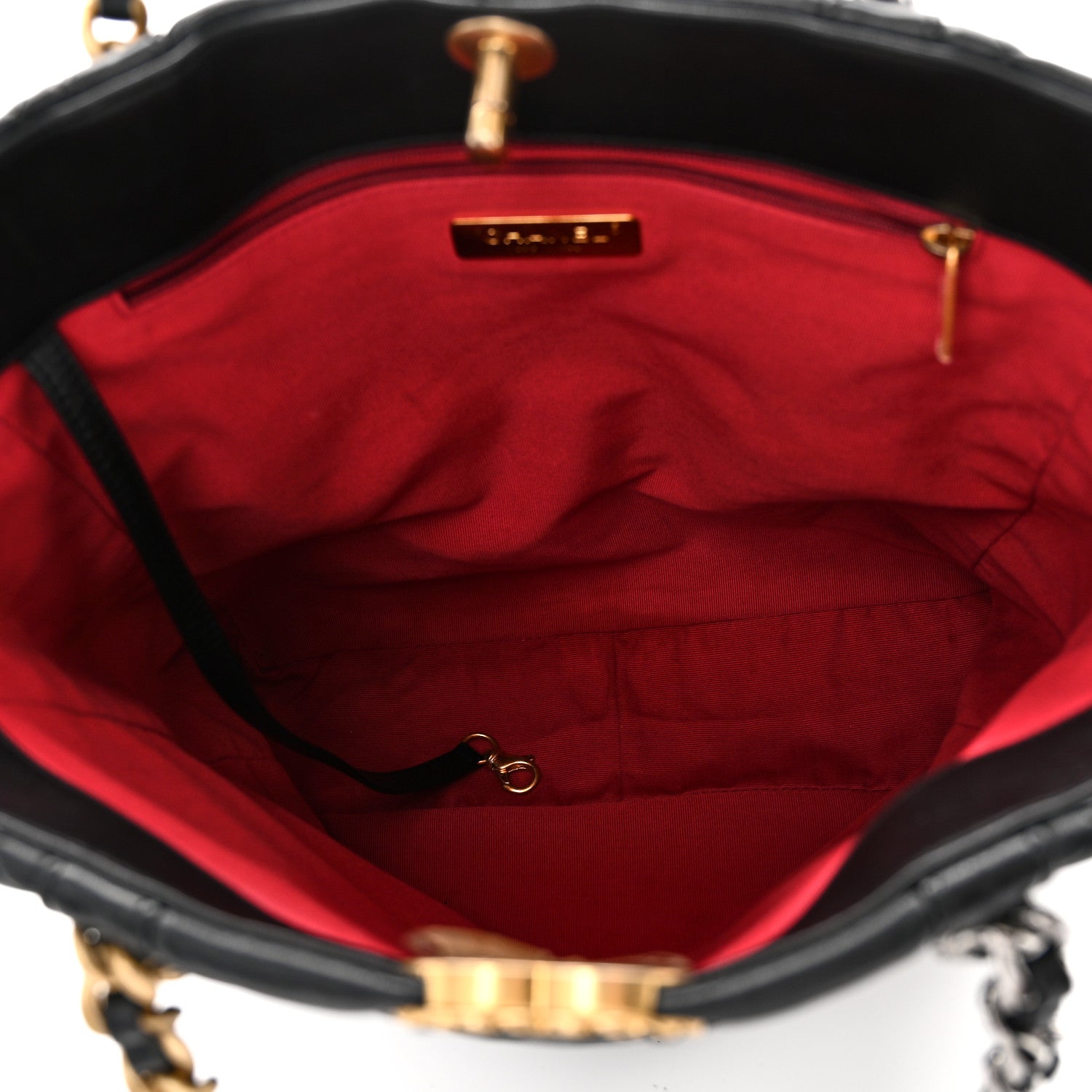 Chanel Lambskin Quilted Chanel 19 Shopping Bag Black 5 of 10