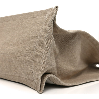 Saint Laurent Linen Calfskin Rive Gauche Tote Greggio Natural 10 of 12