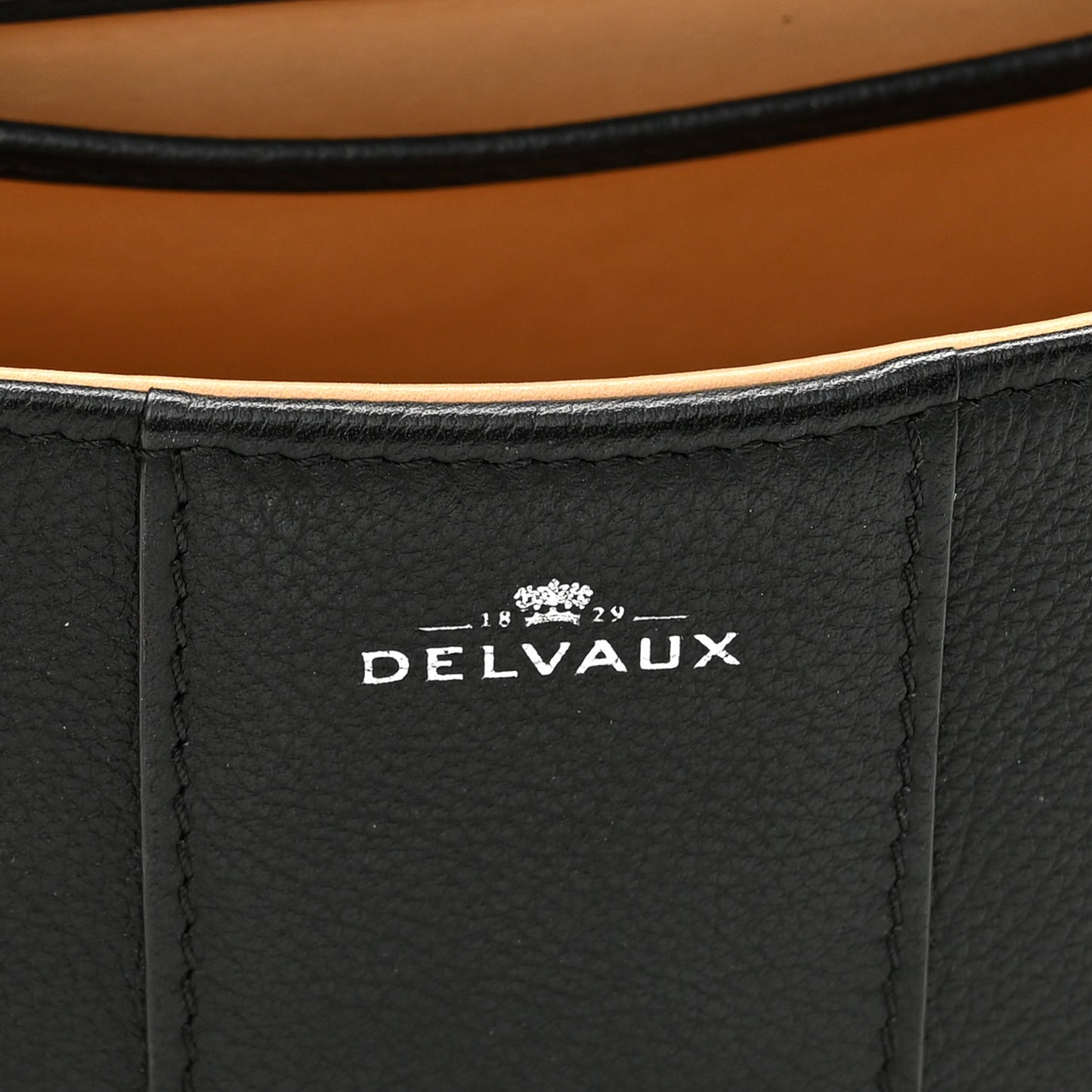 Grained Calfskin Mini Brillant Satchel Black