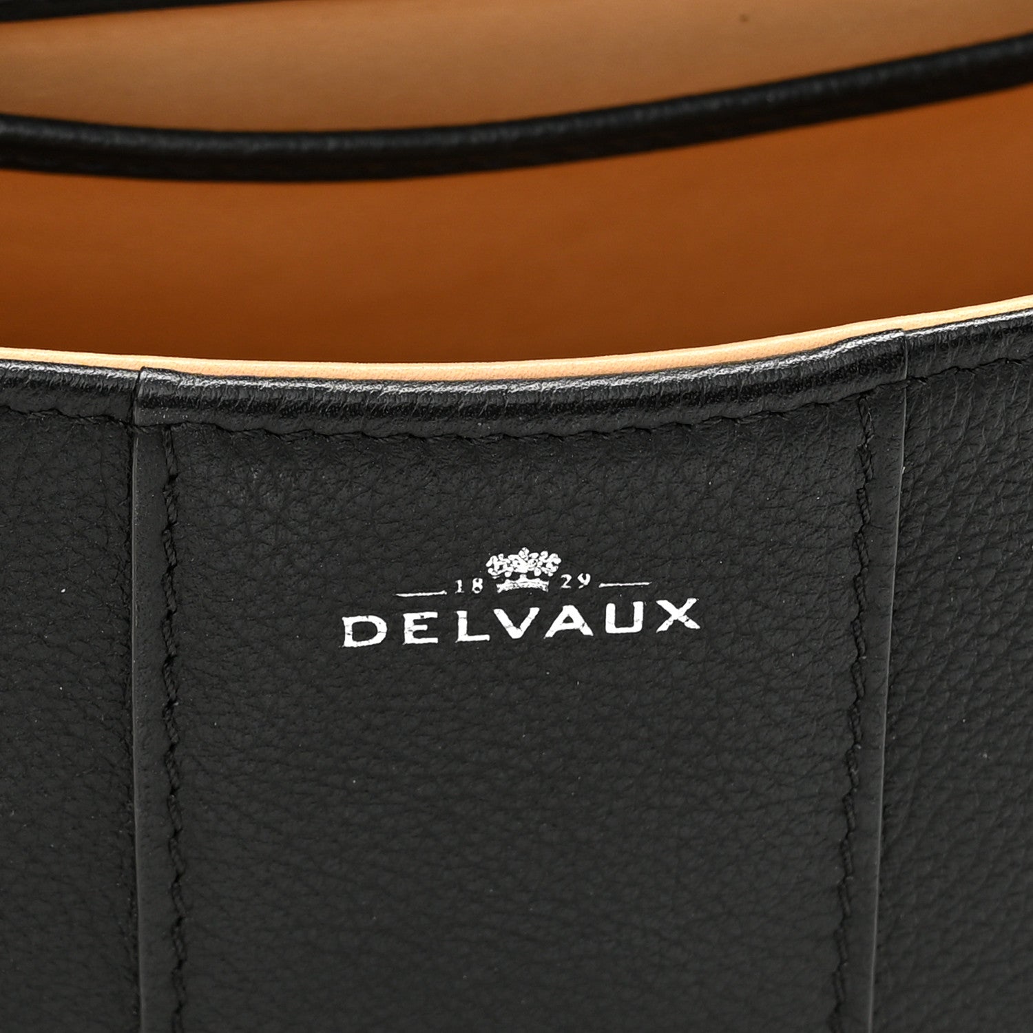 Delvaux Grained Calfskin Mini Brillant Satchel Black 5 of 11